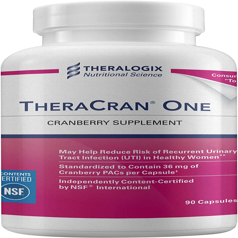 Theracran One Cranberry Supplement Â€“ 36Mg Pacs per Capsule, 90 Day Supply