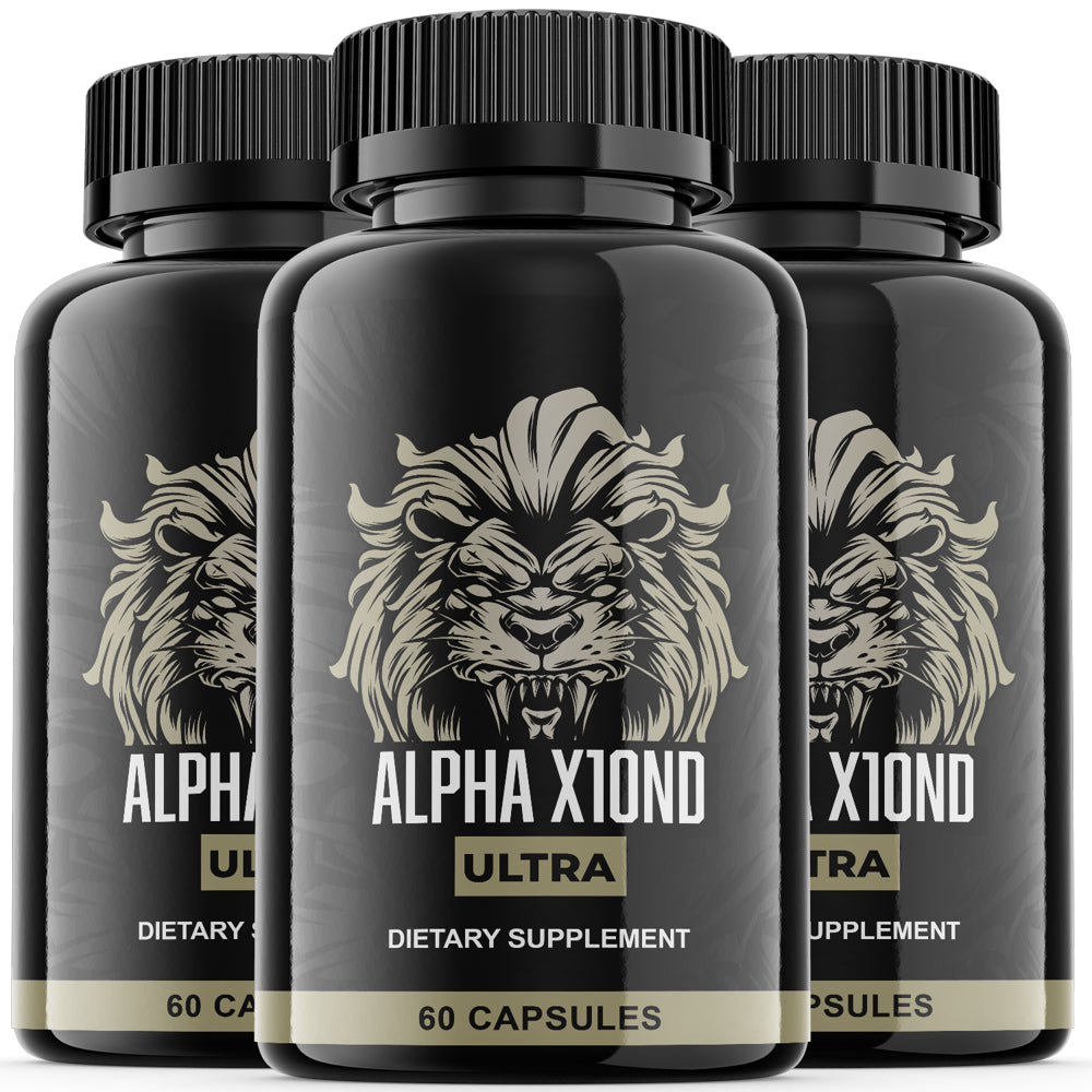 (3 Pack) Alpha X10ND Ultra - Dietary Supplement - 180 Capsules