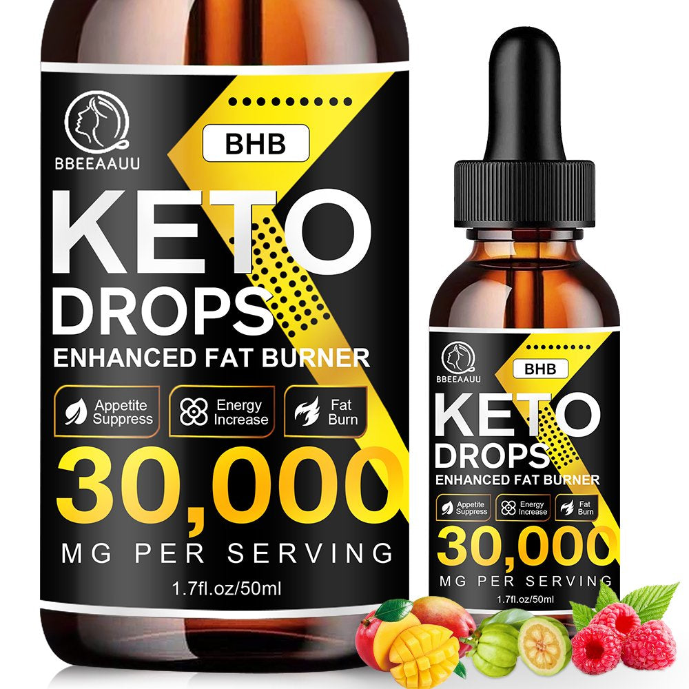 Bbeeaauu Keto Drops Supplement 50Ml 30000Mg for Weight Loss & Energy Increase