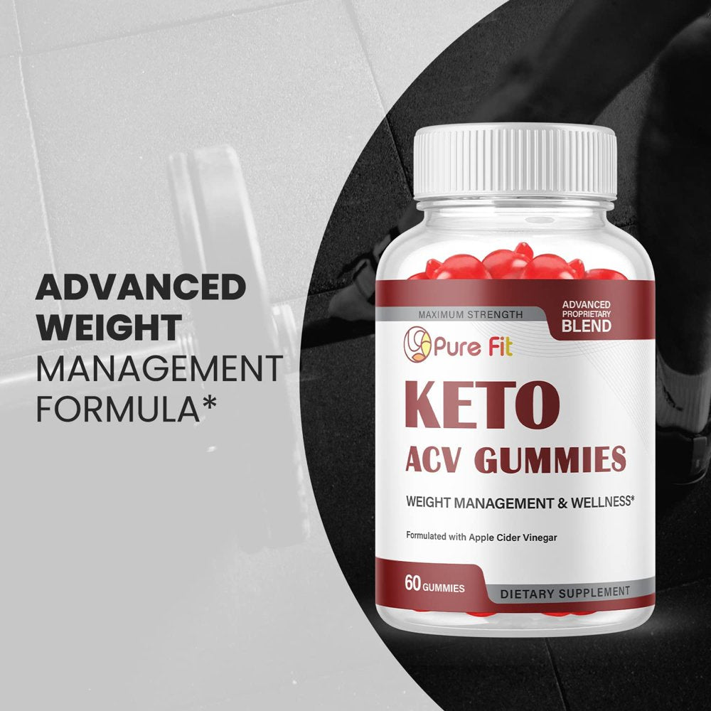 (5 Pack) Pure Fit Keto ACV Gummies - Supplement for Weight Loss - Energy & Focus Boosting Dietary Supplements for Weight Management & Metabolism - Fat Burn - 300 Gummies