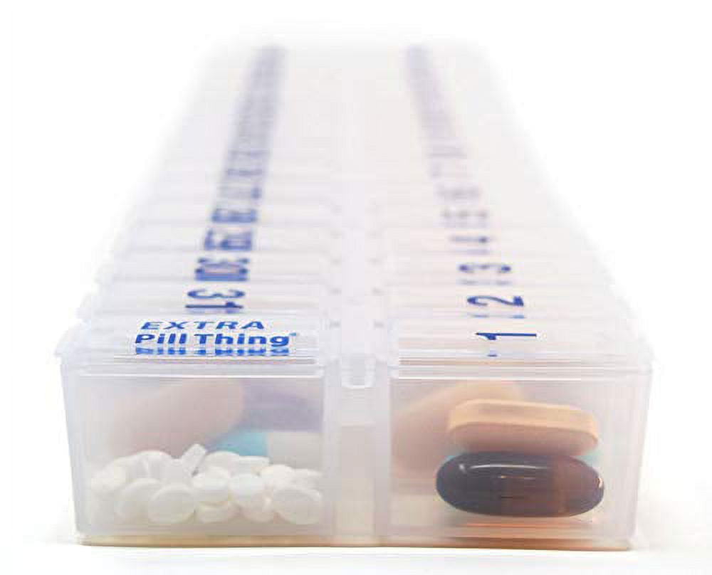 31 Day AM PM Monthly Pill Planner Organizers, Once a Day Large Pill Boxes