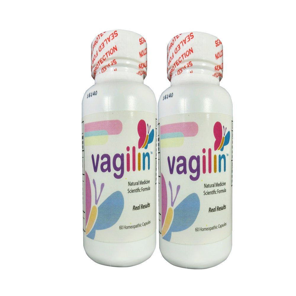 Vagilin Natural Medicine Formula 2 Pack (60 Caps) Relieves Bacterial Vaginosis