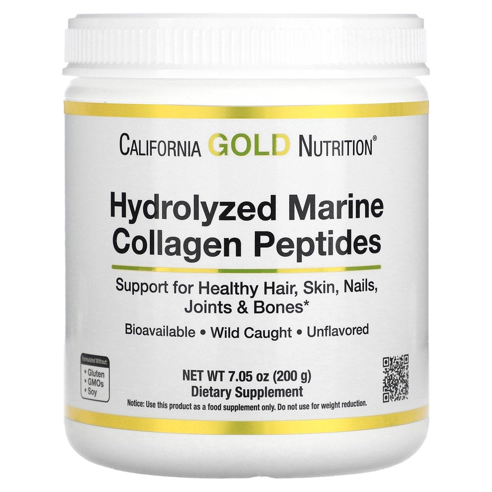 Collagen Peptides Powder with Hyaluronic Acid, Support for Healthy Hair, Skin, Nails, Joints and Bones, Non-Gmo, Gluten and Dairy Free, Unflavored, 7.05 Oz (200 G)