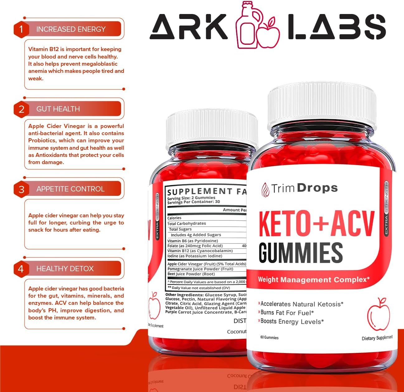 Trim Drops Keto ACV Gummies, Trims Drops Keto Acv Gummys (2 Pack)