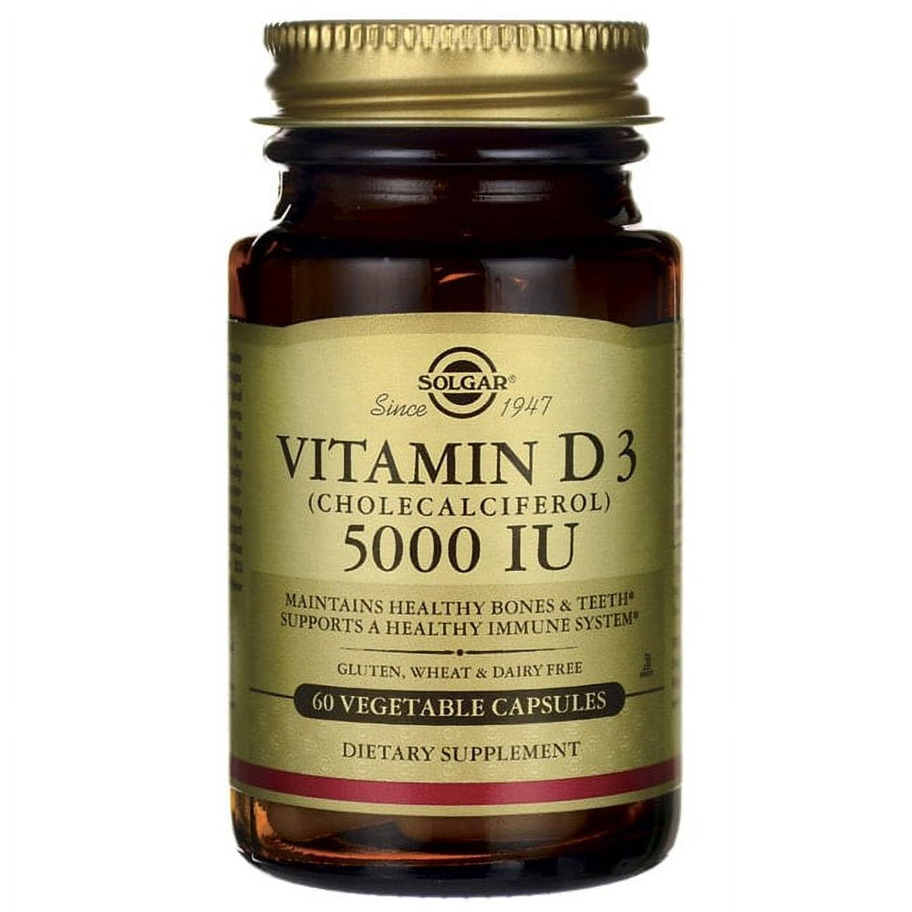 Solgar Vitamin D3 (Cholecalciferol) 5000 Iu 5,000 Iu 60 Veg Caps