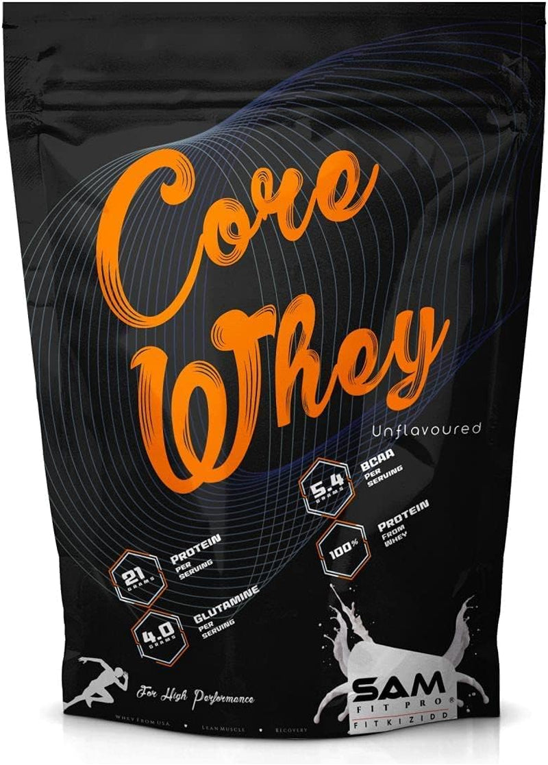 SPEC Samfit Pro Core Whey | Unflavoured | 21G Protein | 5.4G BCAA | 4G Glutamine | 1 Kg 2.2 Lbs |