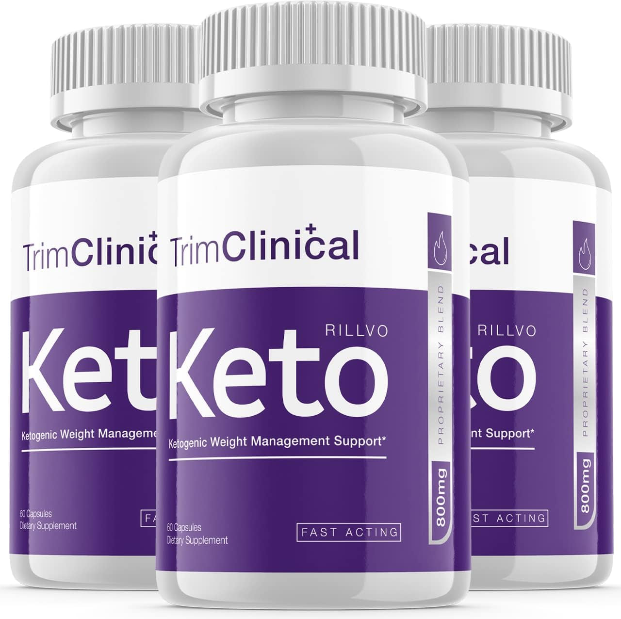 (3 Pack) Trim Clinical Keto Advanced Ketogenic Formula (180 Capsules)