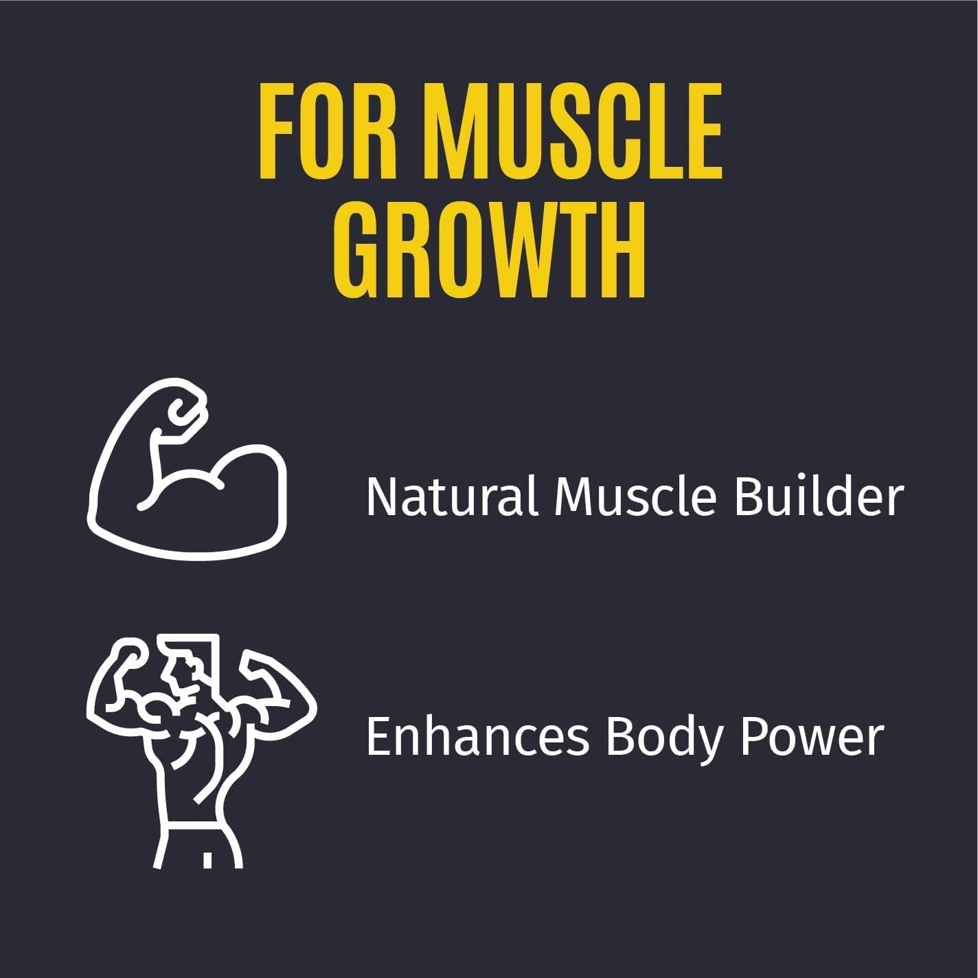 CROW AADAR Power Build | Ayurvedic Muscle Gain Capsules | Helps in Muscle Recovery and Improves Performance | 30 Capsules (Pack 2)