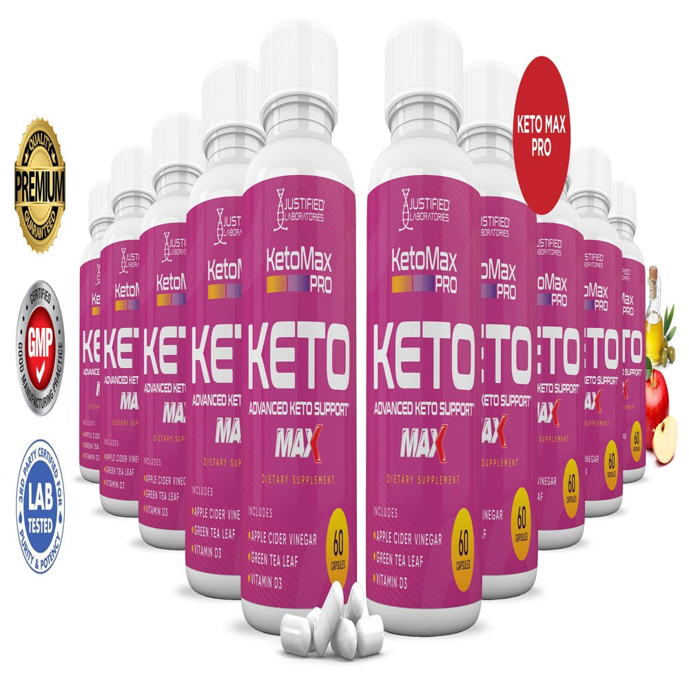 (10 Pack) Keto Max Pro ACV MAX Pills 1675Mg Alternative to Gummies Dietary Supplement 600 Capsules