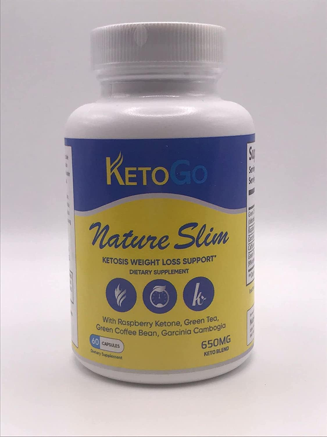 Lomilan Nature Slim Ketos Pills, Keto Go Nature Slim Ketosis Support, 120 Count, 2 Months Supply