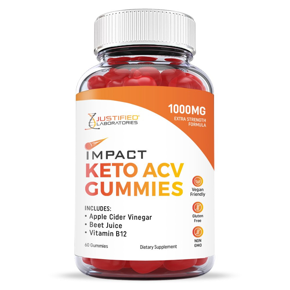 (5 Pack) Impact Keto ACV Dietary Gummies Supplement 1000MG 300 Gummys