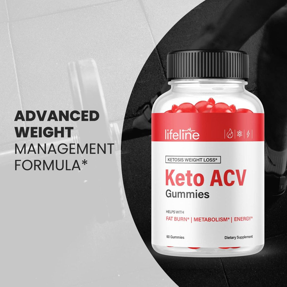 (3 Pack) Lifeline Keto ACV Gummies - Supplement for Weight Loss - Energy & Focus Boosting Dietary Supplements for Weight Management & Metabolism - Fat Burn - 180 Gummies