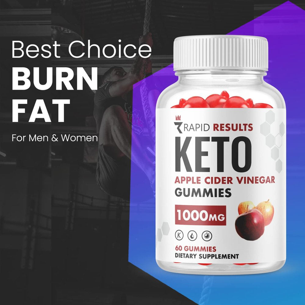 (1 Pack) Rapid Results Keto ACV Gummies - Supplement for Weight Loss - Energy & Focus Boosting Dietary Supplements for Weight Management & Metabolism - Fat Burn - 60 Gummies