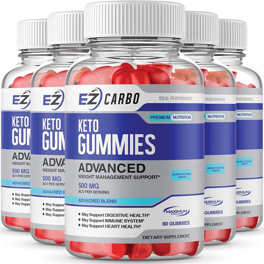 (5 Pack) Ezcarbo Keto Gummies Ez Carbo Gummies (300 Gummies)