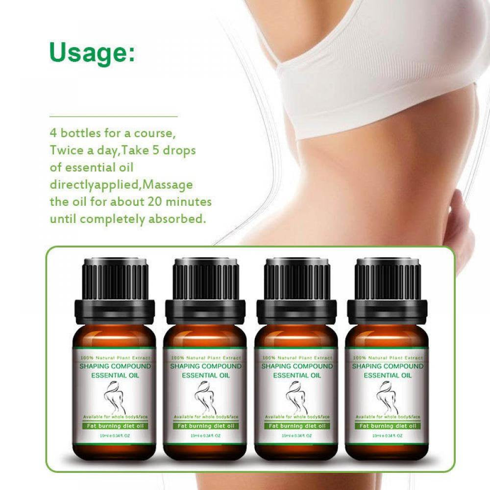 3Pcs Slimming Body and Firming Essential Oil Fat Burning Powerful Diet Effect Slimming Weight Loss Leg Fat Burner