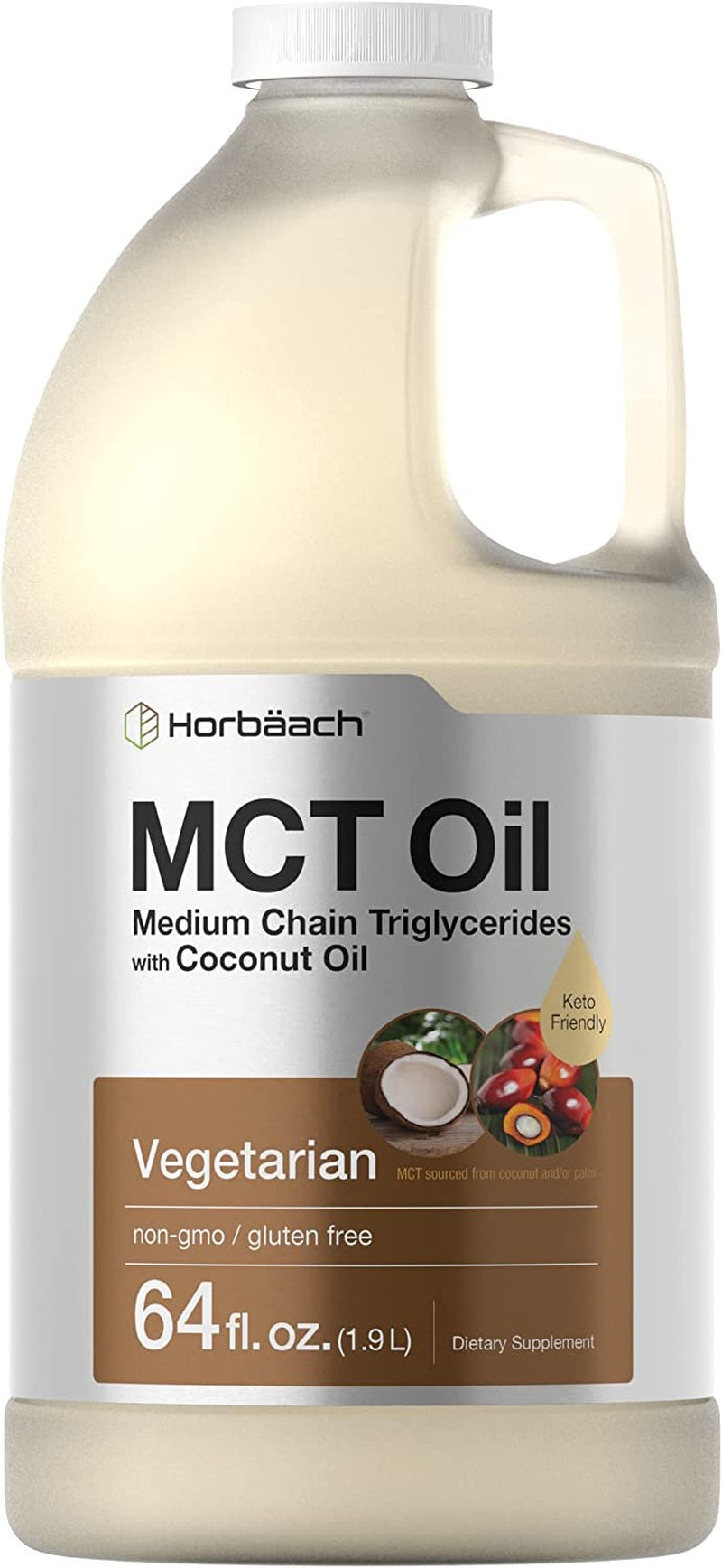 Keto MCT Oil 64 Oz | Blends with Coffee, Tea, and Juice Drinks | by Horbaach