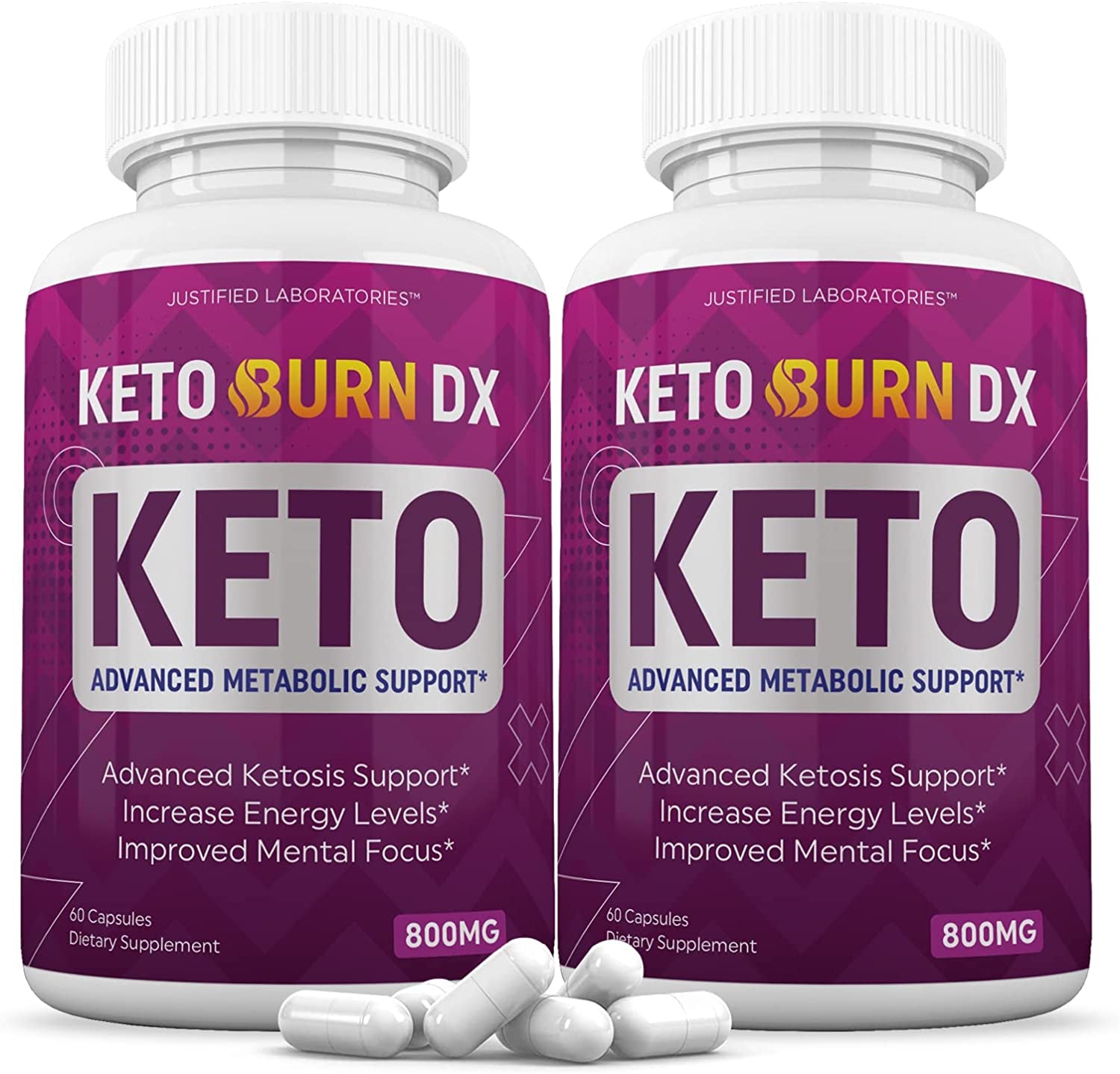 (2 Pack) Keto Burn DX Pills 800MG Includes Apple Cider Vinegar Gobhb Exogenous Ketones Advanced Ketosis Support for Men Women 120 Capsules