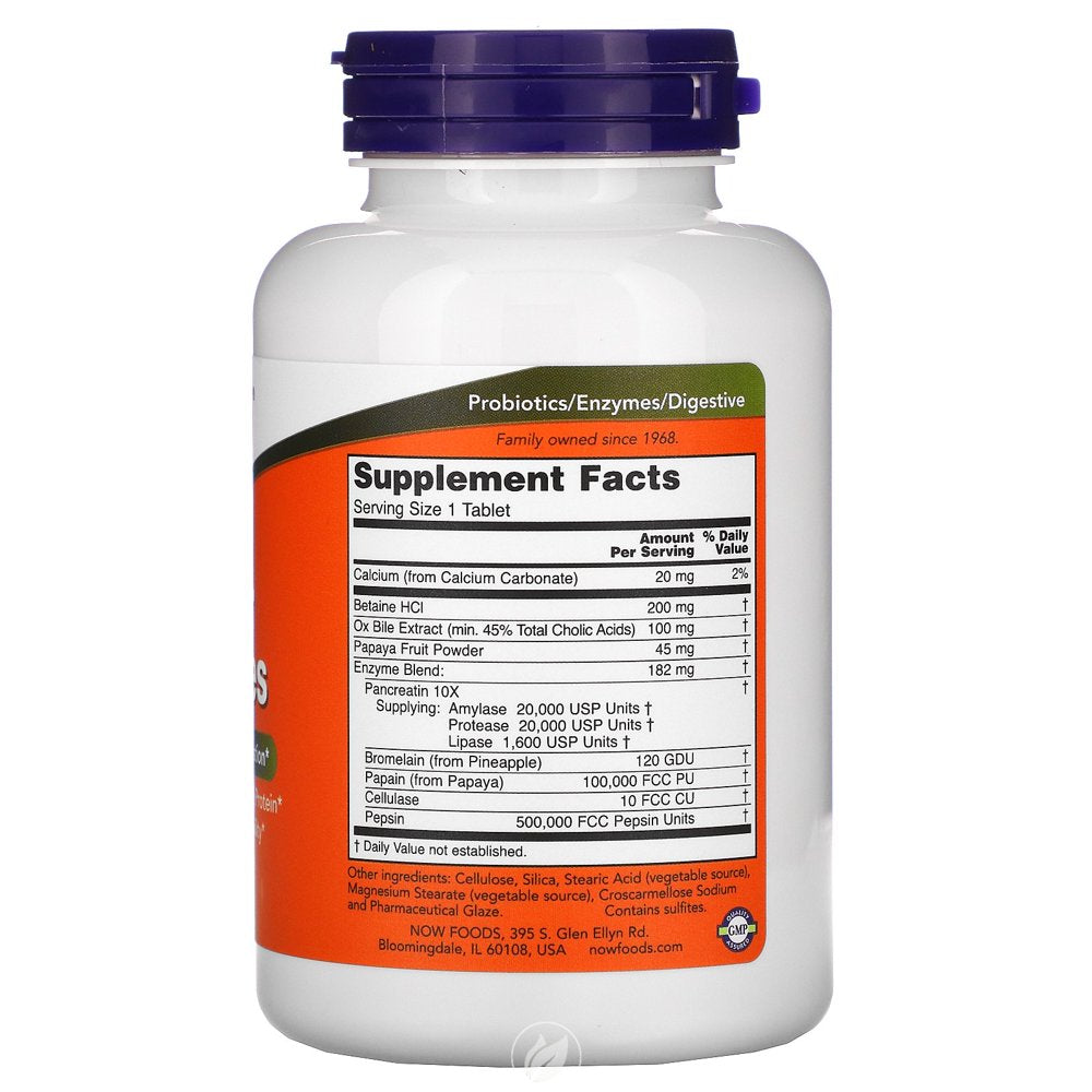 NOW Supplements Super Enzymes 180 Tabs