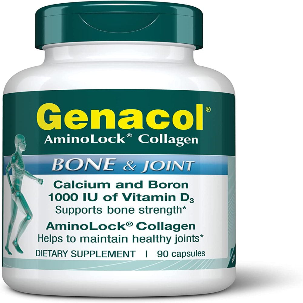 Genacol Bone & Joint Support Supplement with Calcium, Boron, Magnesium, Vitamin D3 & Hydrolyzed Collagen, 90 Capsules