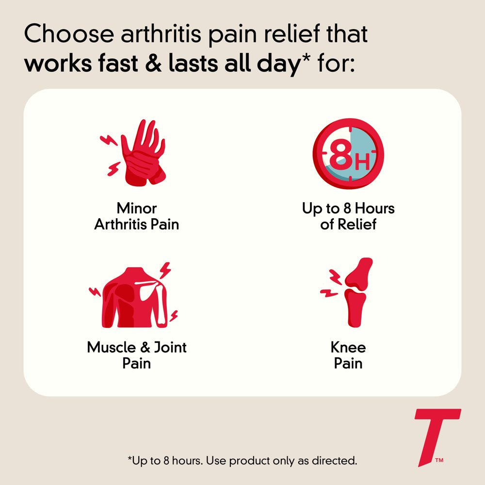 Tylenol 8 Hour Arthritis & Joint Pain Acetaminophen Caplets, 24 Count