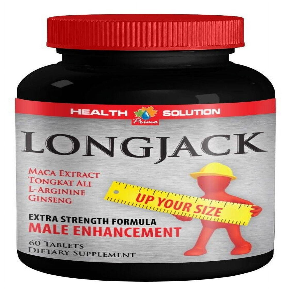 Male Enhancement Longjack W/Macca Extract, Tongkat, L-Arginine - 60 Tablets