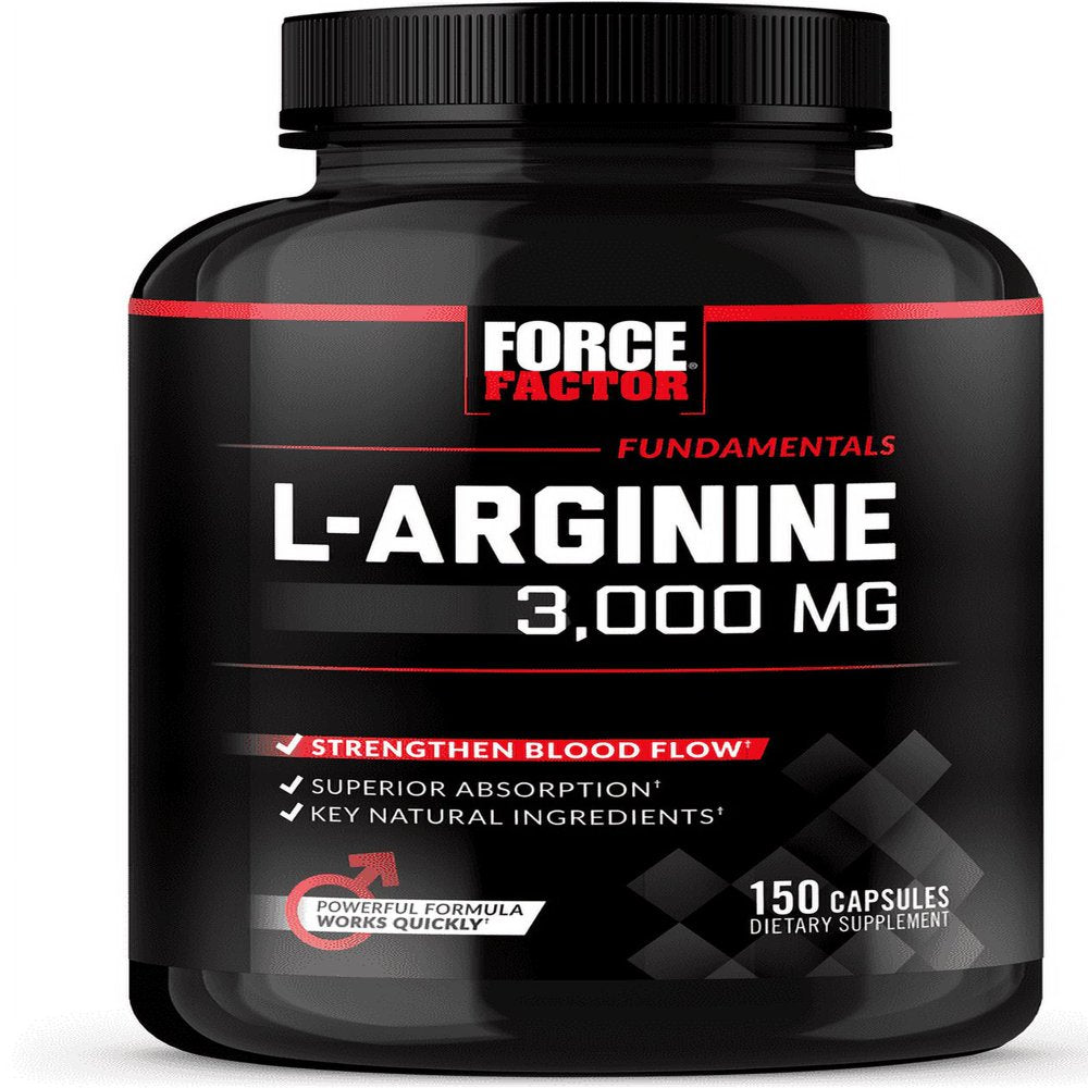 L-Arginine 3000 MG, Extra Strength Nitric Oxide & Circulation Boost 150 Capsules