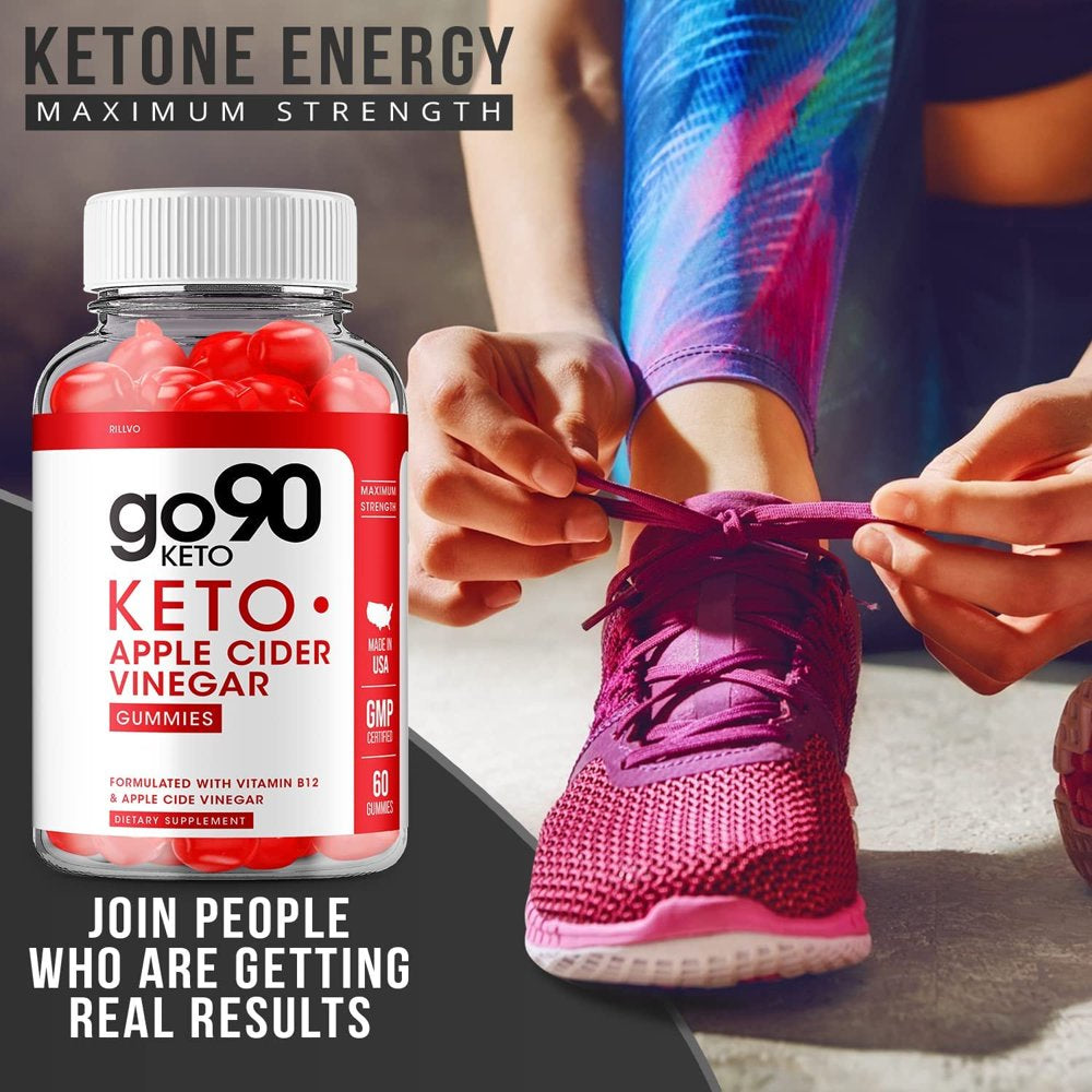 Go90 Keto ACV Gummies - Advanced Formula Go90 Keto plus ACV Gummies Keto with Apple Cider Vinegar Dietary Supplement 60 Gummies