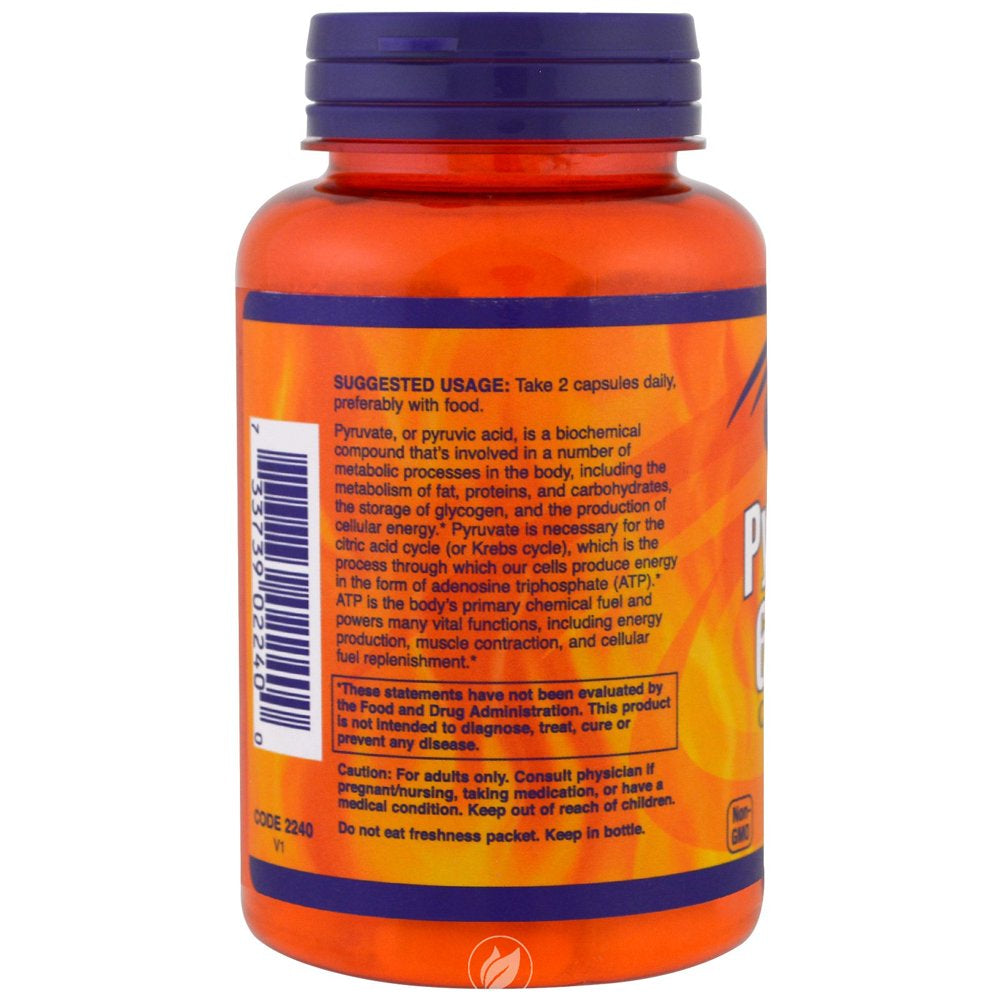 NOW Sports Pyruvate 600Mg 100 Vcaps