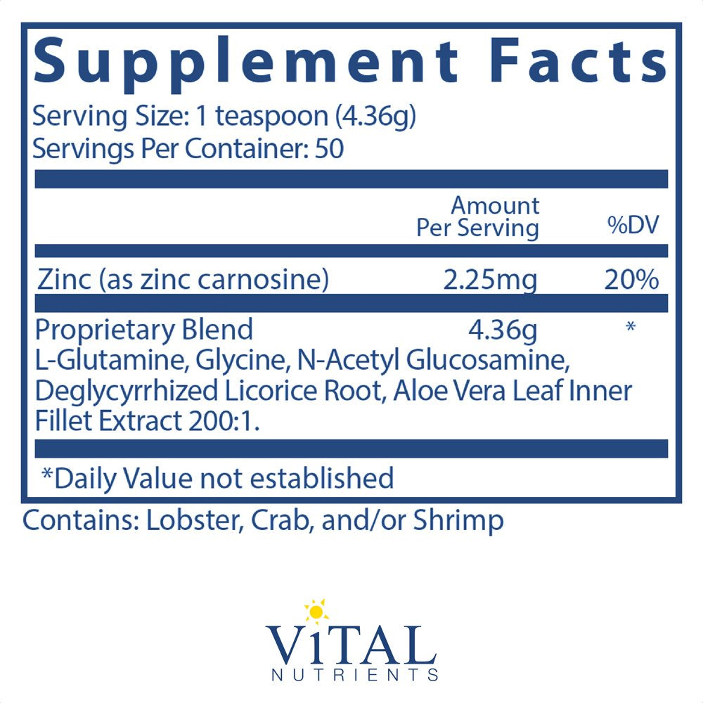 Vital Nutrients - Heartburn Tx - Vegetarian - 218 Grams