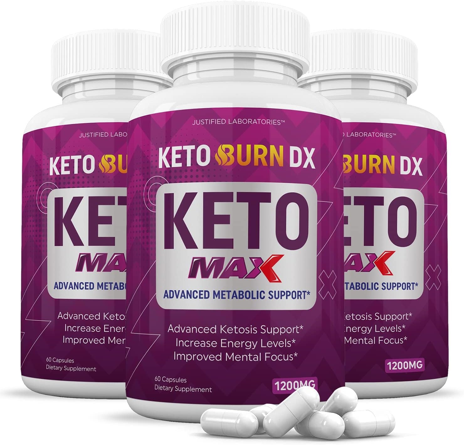 (3 Pack) Keto Burn DX Max Pills 1200MG Includes Includes Apple Cider Vinegar Gobhb Exogenous Ketones Advanced Ketosis Support for Men Women180 Capsules