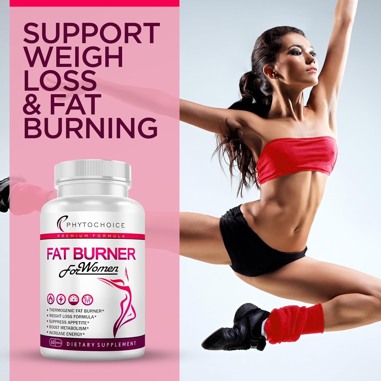 Best Diet Pills That Work Fast for Women-Natural Weight Loss Supplements-Thermogenic Burning for Women-Appetite Suppressant Carbohydrate Blocker Metabolism Booster-Belly Fat Burner