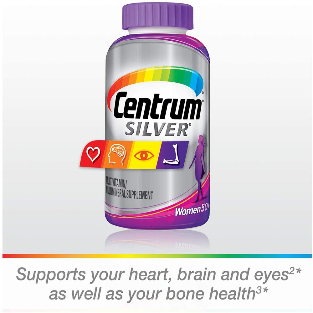 Centrum Silver Women Multivitamin Tablet, Age 50 and Older 200 Ct.