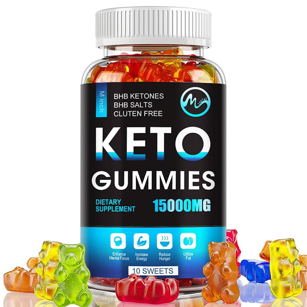 (2 Pack) Minch Slimming Keto Gummies 15000MG Weight Loss Keto Ingredient Diet Supplement - 60 Count