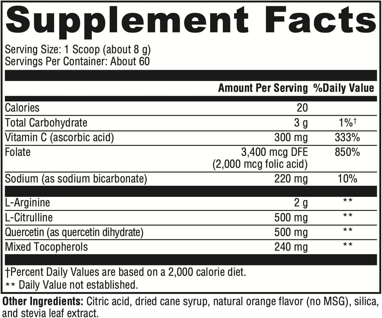 XYMOGEN Anginox - Nitric Oxide Support Powder with L-Arginine, L-Citrulline + Quercetin - Supports Athletic Performance, Helps Optimize Flow of Blood + Oxygen - Orange Flavor Drink (17 Oz)