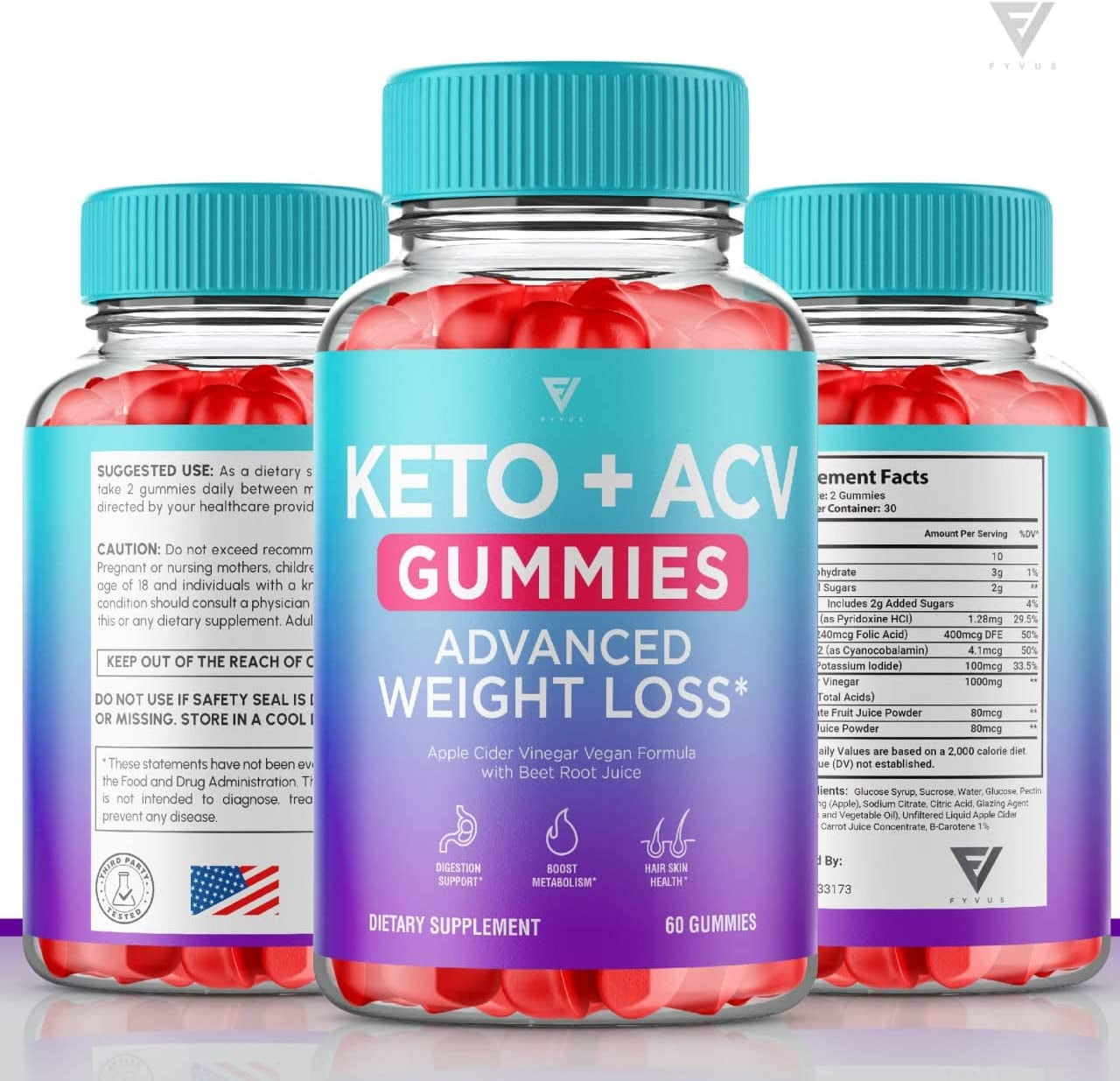 (5 Pack) Keto ACV Gummies Advanced Weight Loss Diet Appitight, Keto+ Apple Cider Vinegar Gummies Fat Supplement Rapid Ketosis Acv+Keto Detox Cleanse Lose Belly That Works Fast (300 Gummies)