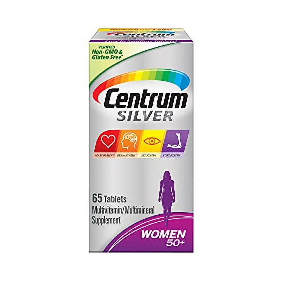 Centrum Silver Multivitamin for Women 50 plus Supplement Tablets, 65 Ea