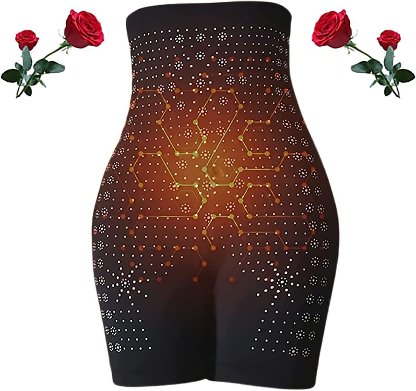 2023 New Far Infrared Negative Oxygen Ion Fat Burning Tummy Control & Detox Bodysuit,Graphene Vaginal Tightening and Body Shaping Briefs for Women (Black-1Pcs)