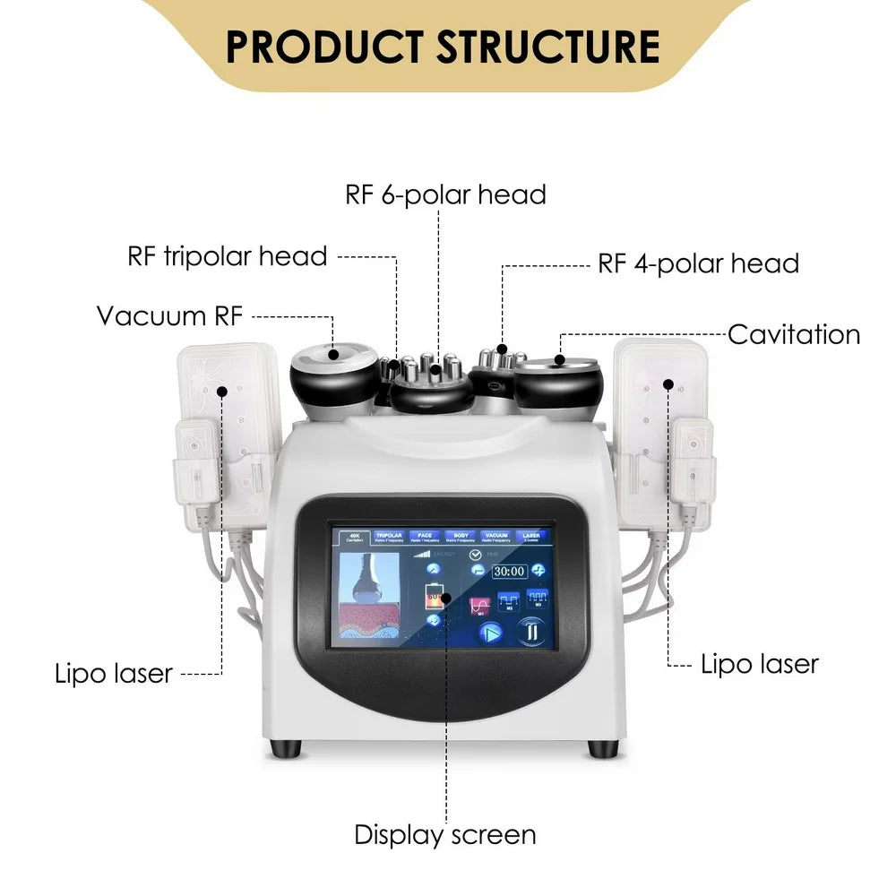 Typical 6-In1Whole Body Ma-Ssager Machine Body Slim/Ming Device for Home Salon Spa Belly Slim Fit Body/Facial Beauty Builting