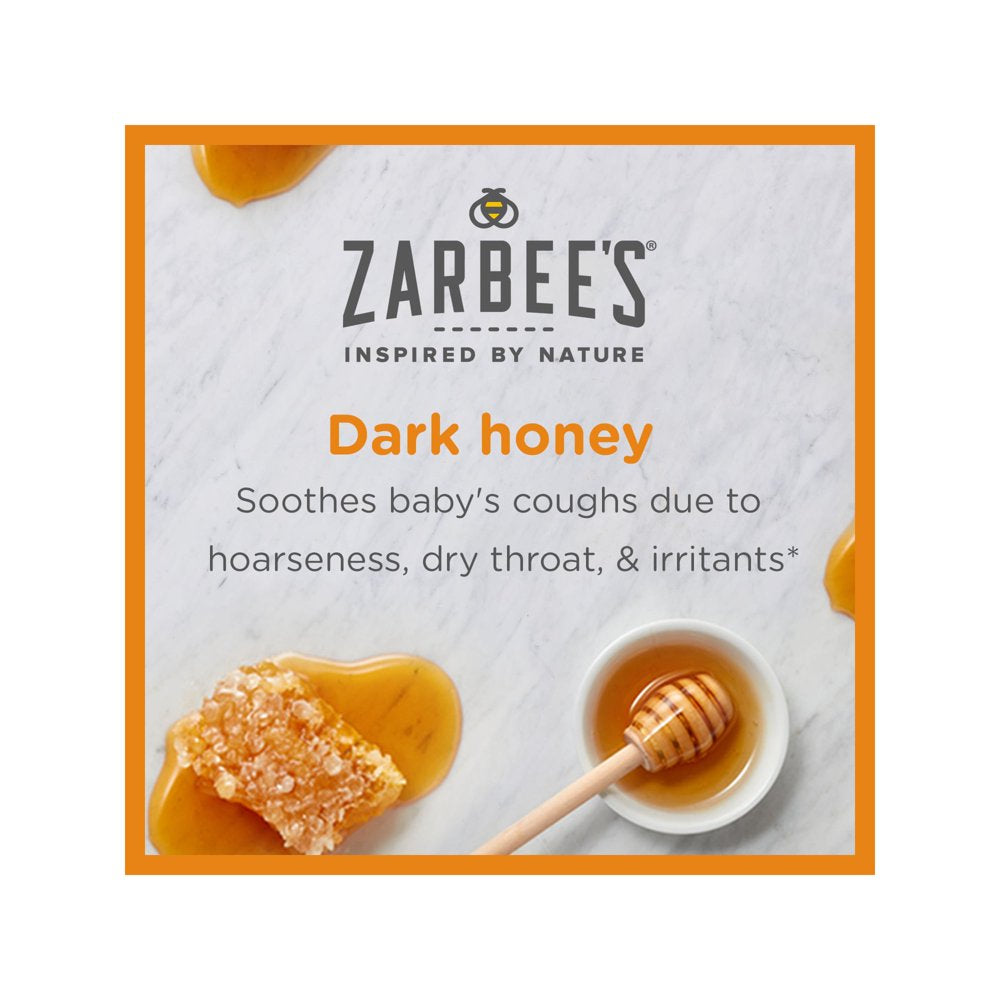 Zarbee'S Baby Soothing Cough Syrup, Natural Peach & Honey Flavor, 2 Fluid OZ, 1 Pack *EN