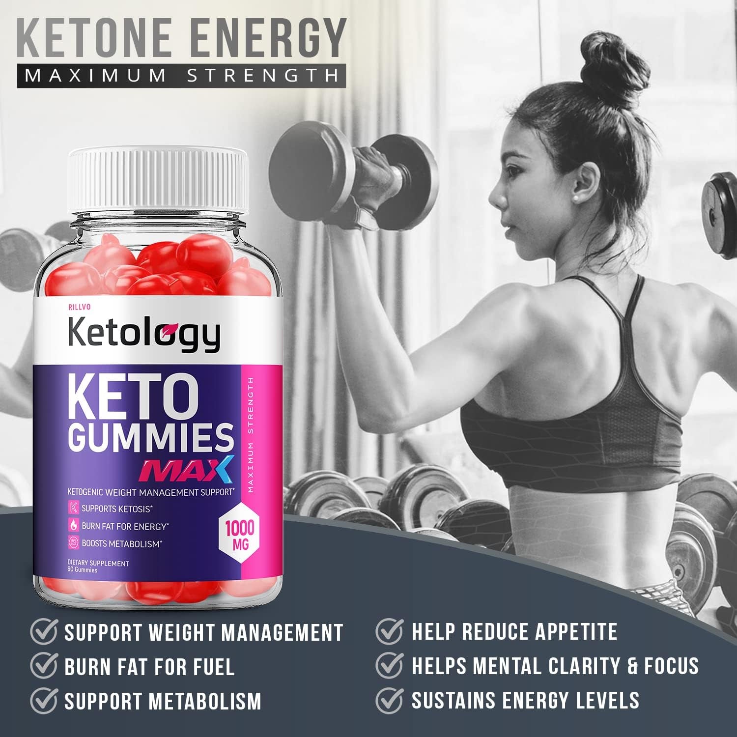 Ketology Max ACV Gummies - Advanced Formula Ketology Keto + ACV Apple Cider Vinegar Gummies (60 Gummies)