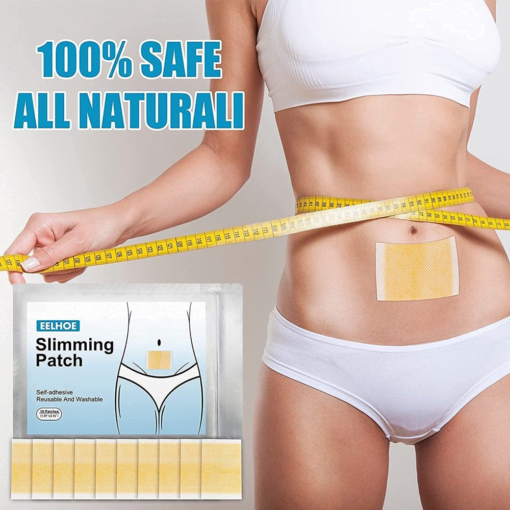 100 PCS Belly Slimming Stickers for Men Women, Fat Patch Eliminate Abdominal Waist Fat Body Labels, Office Worker Loss Weight Sticker, Adhesive Slimming Patches for Waist Belly Legs Arms