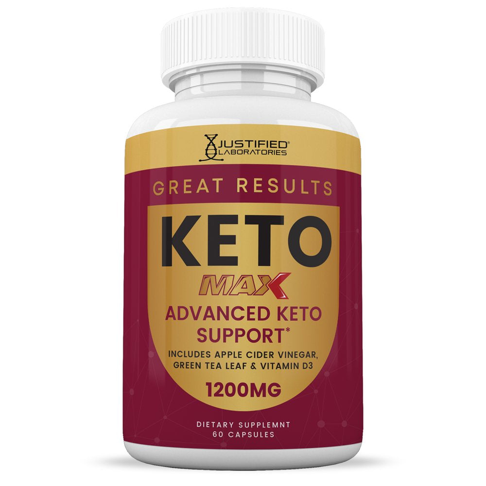 (5 Pack) Justified Laboratories Great Results Keto ACV MAX Pills 1675Mg Dietary Supplement 300 Capsules