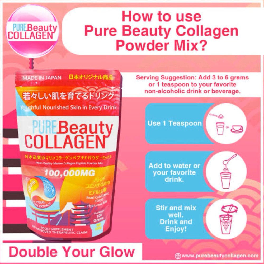 Luxcent Capsules and Pure Beauty Collagen 100,000Mg Combo