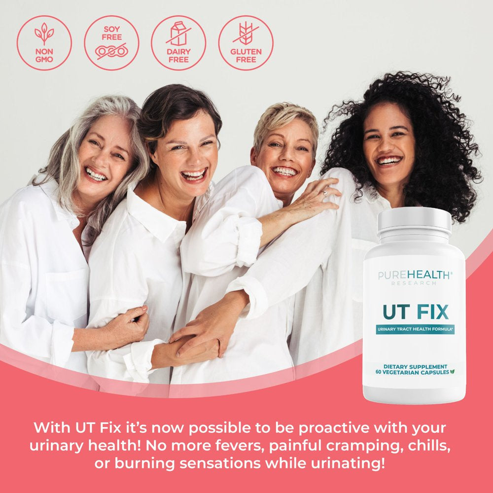 UT FIX D Mannose with Cranberry Supplement for Uti & Urinary Tract Health by Purehealth Research X3