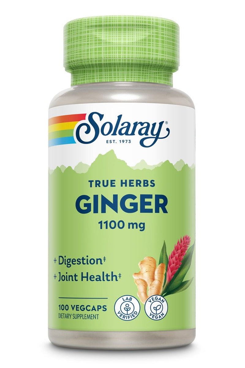 Solaray Ginger -- 1100 Mg - 100 Vegcaps