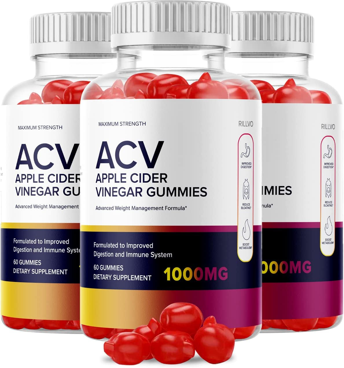 (3 Pack) Keto Start ACV Gummies Keto Start Advanced Formula Apple Cider Vinegar Gummies (180 Gummies)