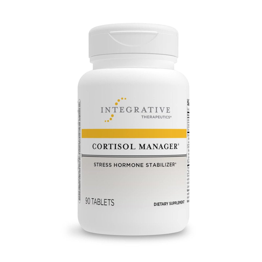 Integrative Therapeutics Cortisol Manager - with Ashwagandha, L-Theanine - Reduces Stress to Support Restful Sleep* - Supports Adrenal Health* - 90 Count