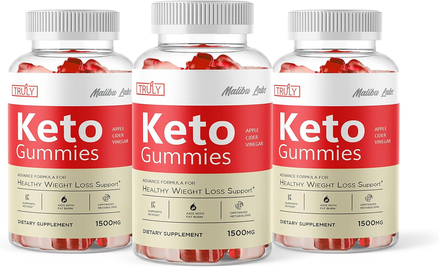 Truly Keto ACV Gummies, New Time Released Strong Formula, 1500Mg Once a Day, Apple Cider Vinegar Ketosis, Truely Ketos Gummy, plus Ketogenic Support Supplement, (3 Pack) 90 Day Supply Tank