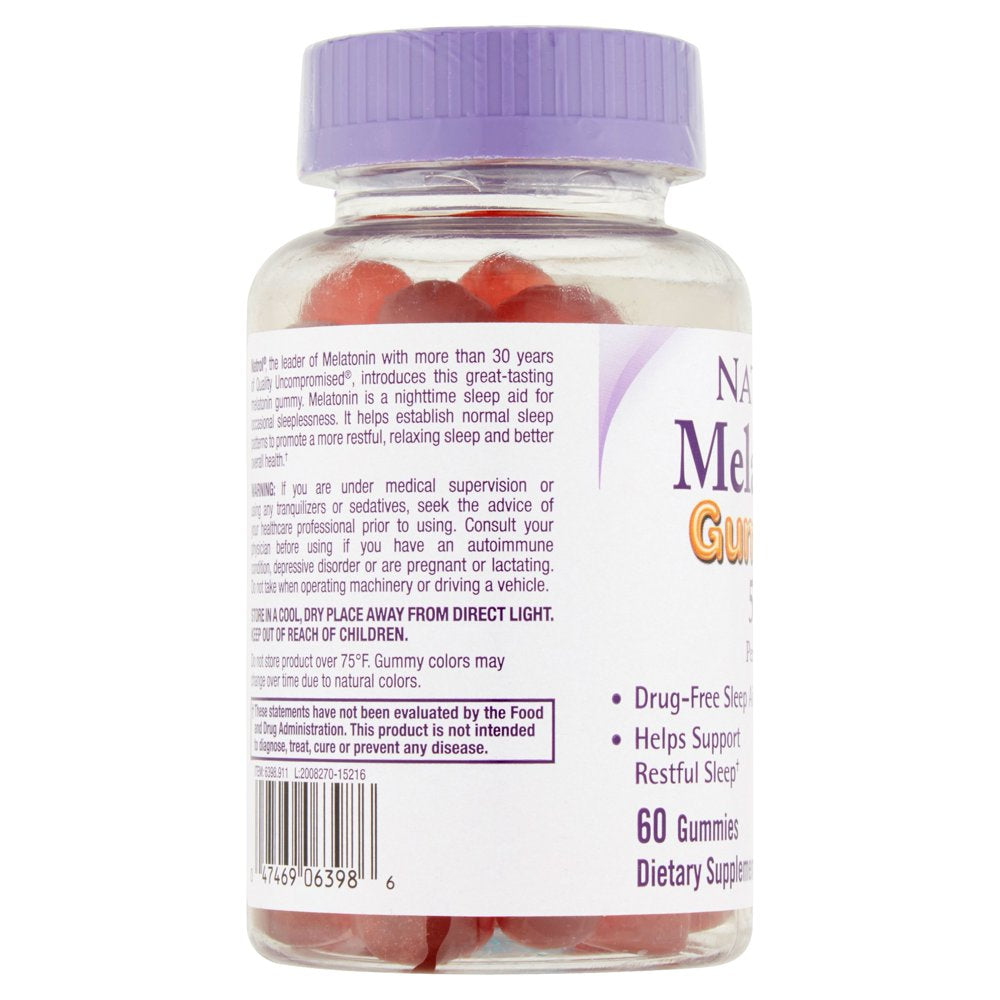 Natrol Melatonin Gummies Mixed Berry 60 Ea