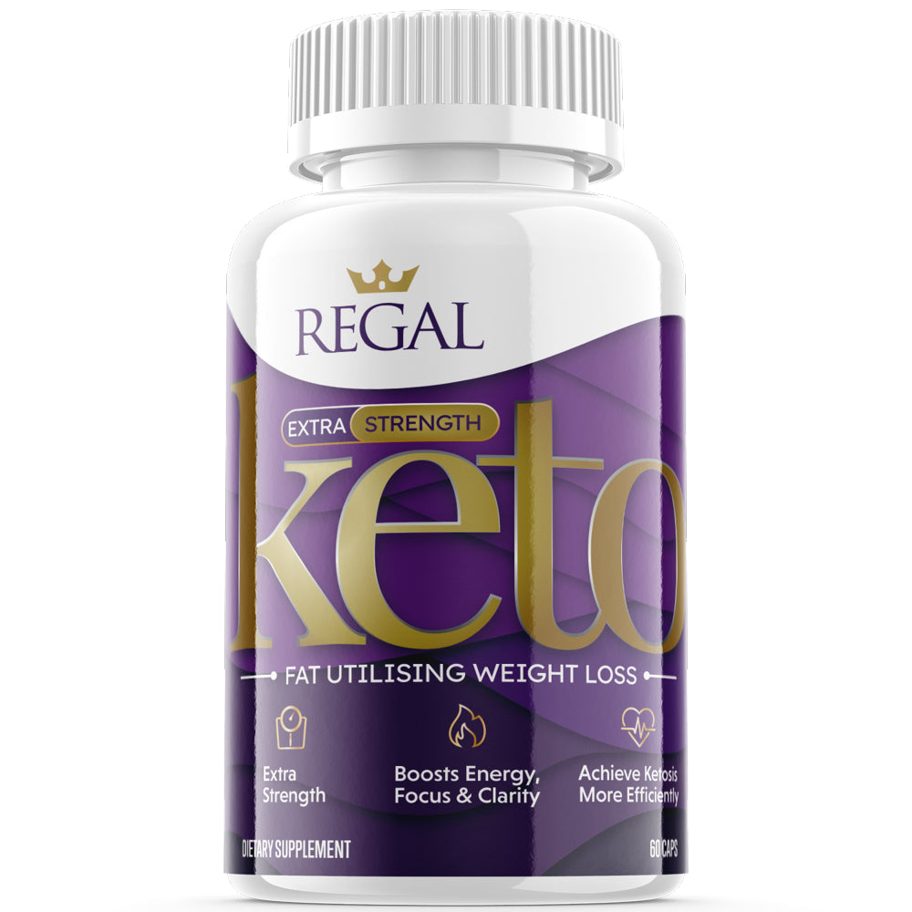 (1 Pack) Regal - Keto Supplement for Weight Loss - Energy & Focus Boosting Dietary Supplements for Weight Management & Metabolism - Advanced Fat Burn Raspberry Ketones Pills - 60 Capsules